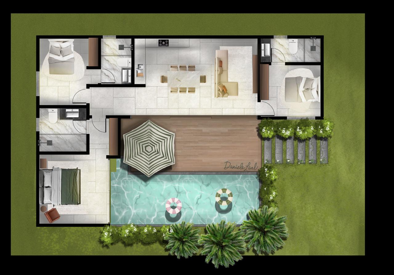 Humanized Floor Plan Sketch