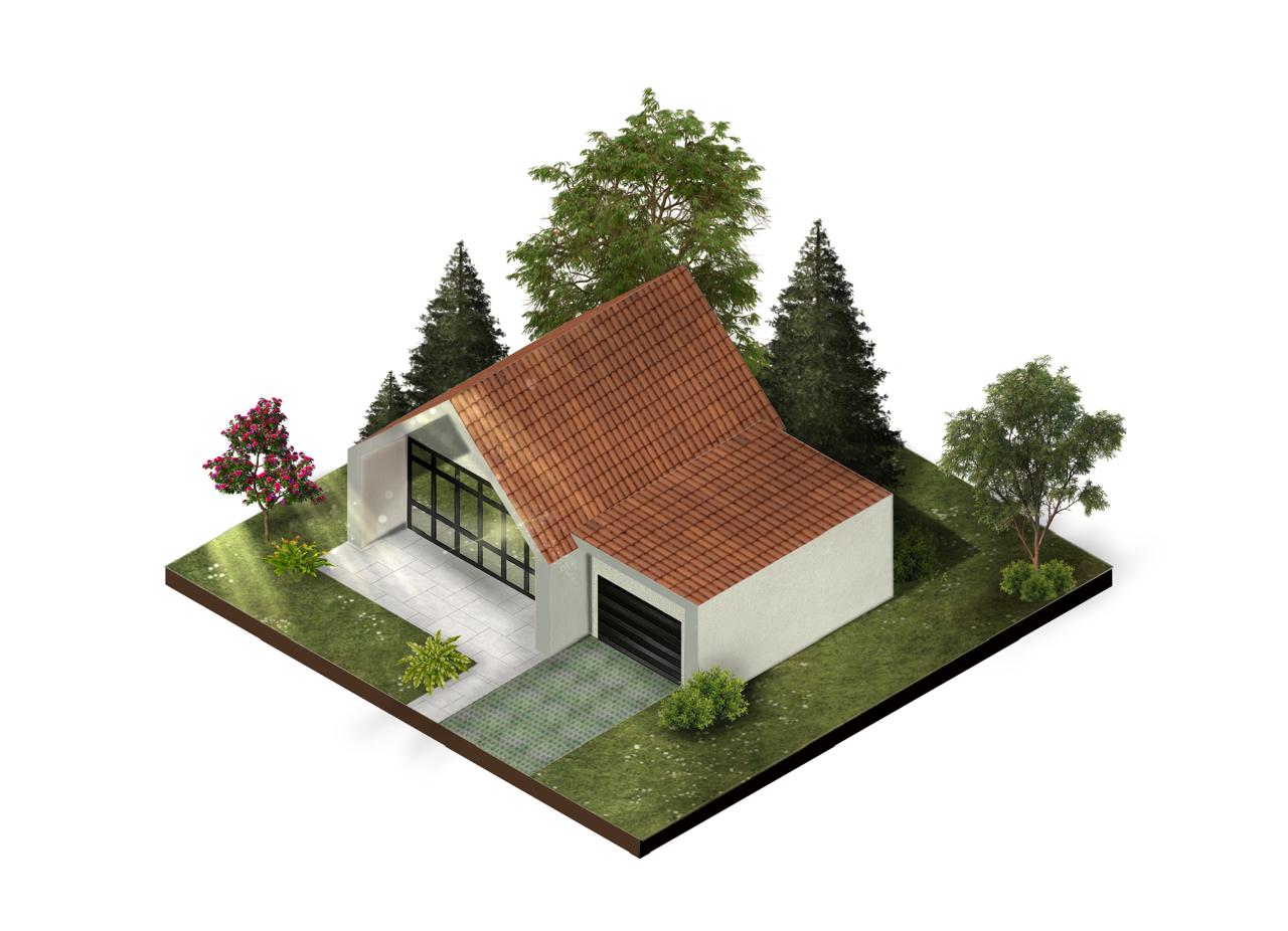 Isometric Model Sketch